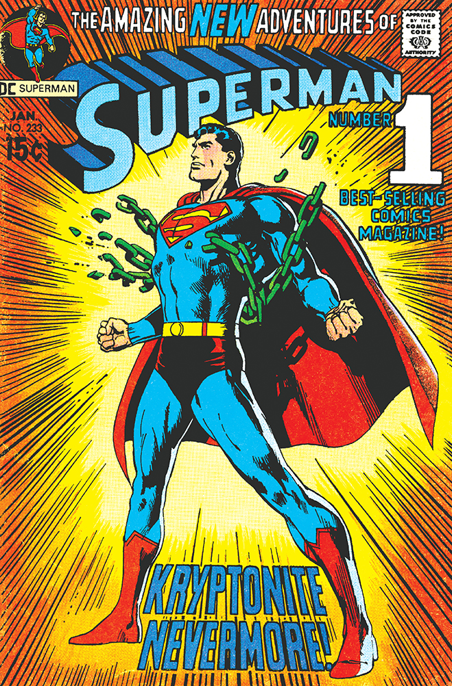 cover of superman comic #233, published in 1970
