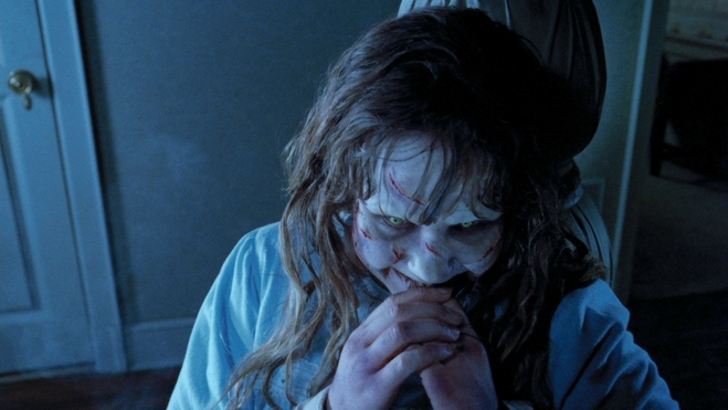 Linda Blair in the Exorcist