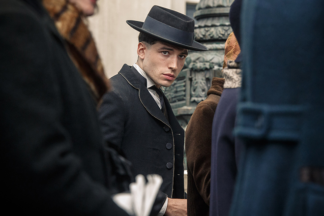 Ezra Miller as Credence, "a kid who hasn't been loved or seen or cherished for who he is."