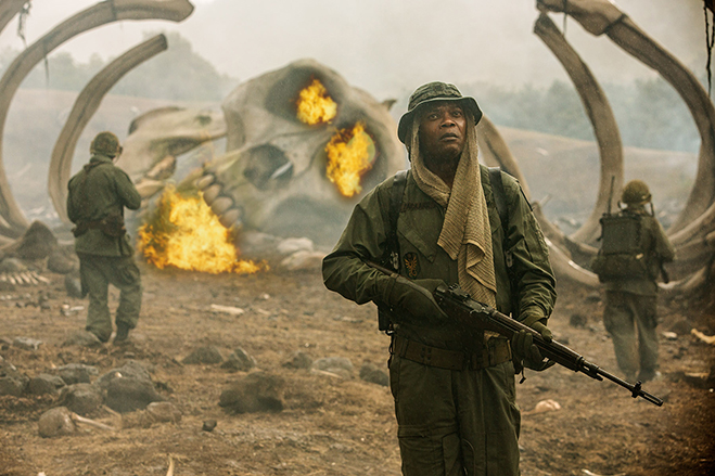 Oscar nominee and three-time Golden Globe nominee Samuel L. Jackson stars as preston packard in kong: skull island