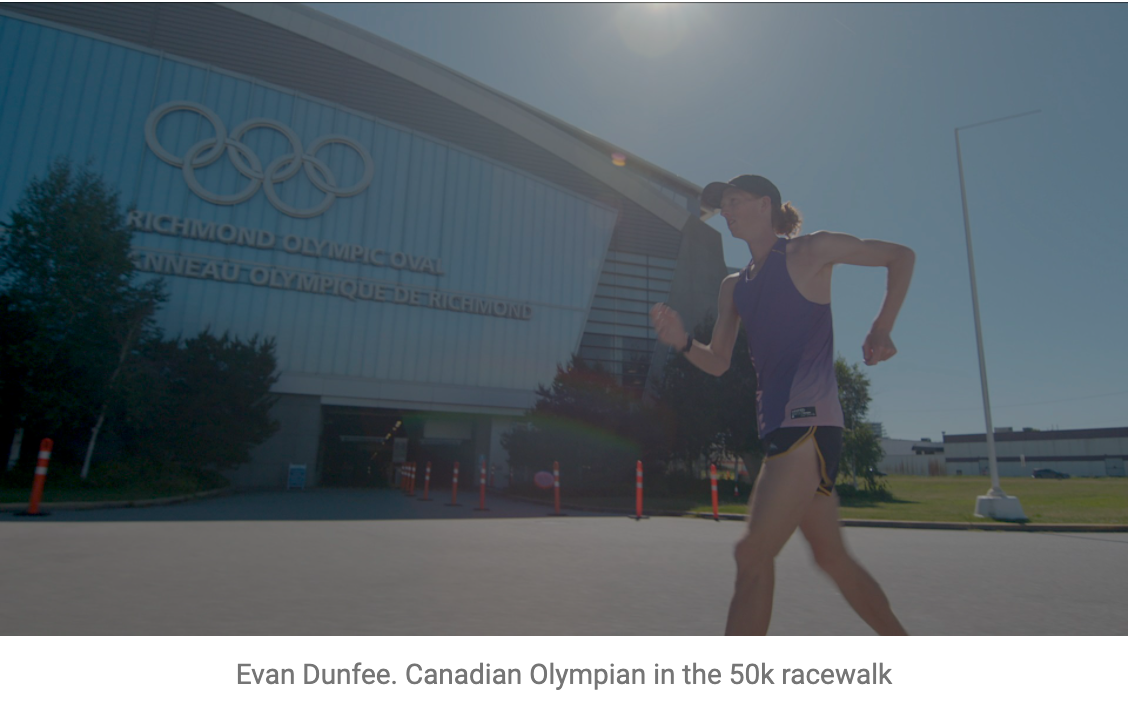 "Real Sports" - Evan Dunfee. Canadian Olympian in the 50k racewalk "Real Sports" - Evan Dunfee. Canadian Olympian in the 50k racewalk