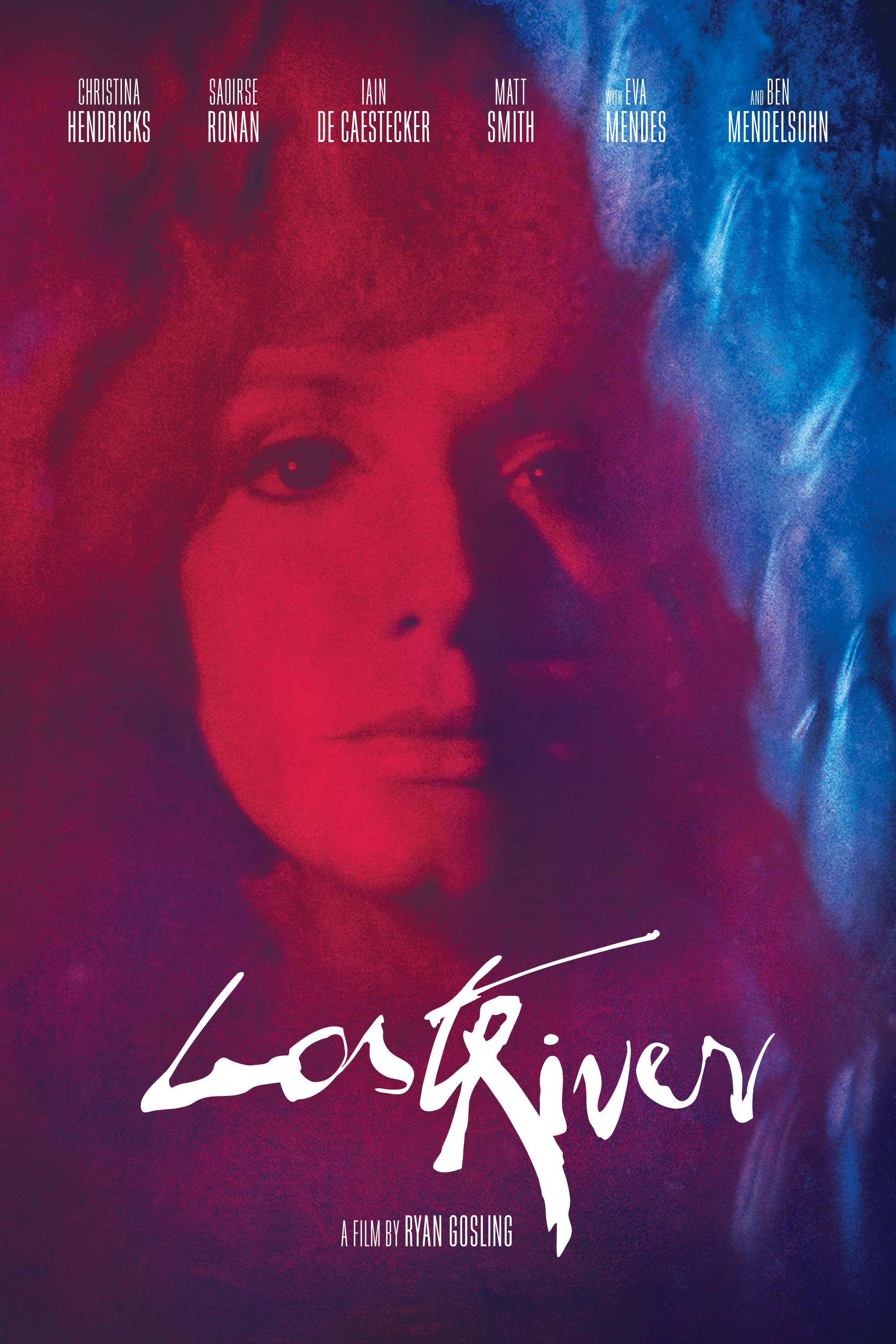 Lost River - Key Art Lost River - Christina Hendricks as Billy in red and blue light